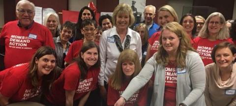 Julie with members of "Moms Demand Action"